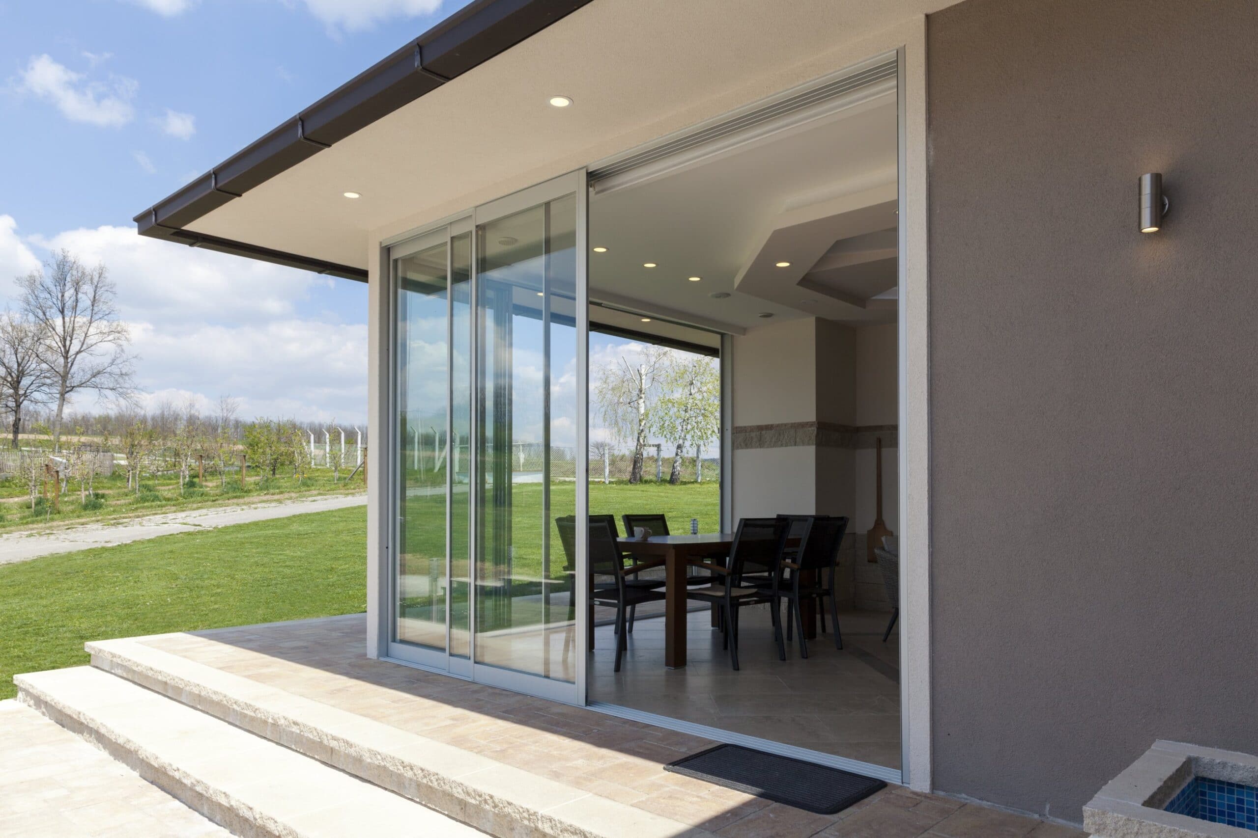 Sistem modular inchidere terasa cu sticla