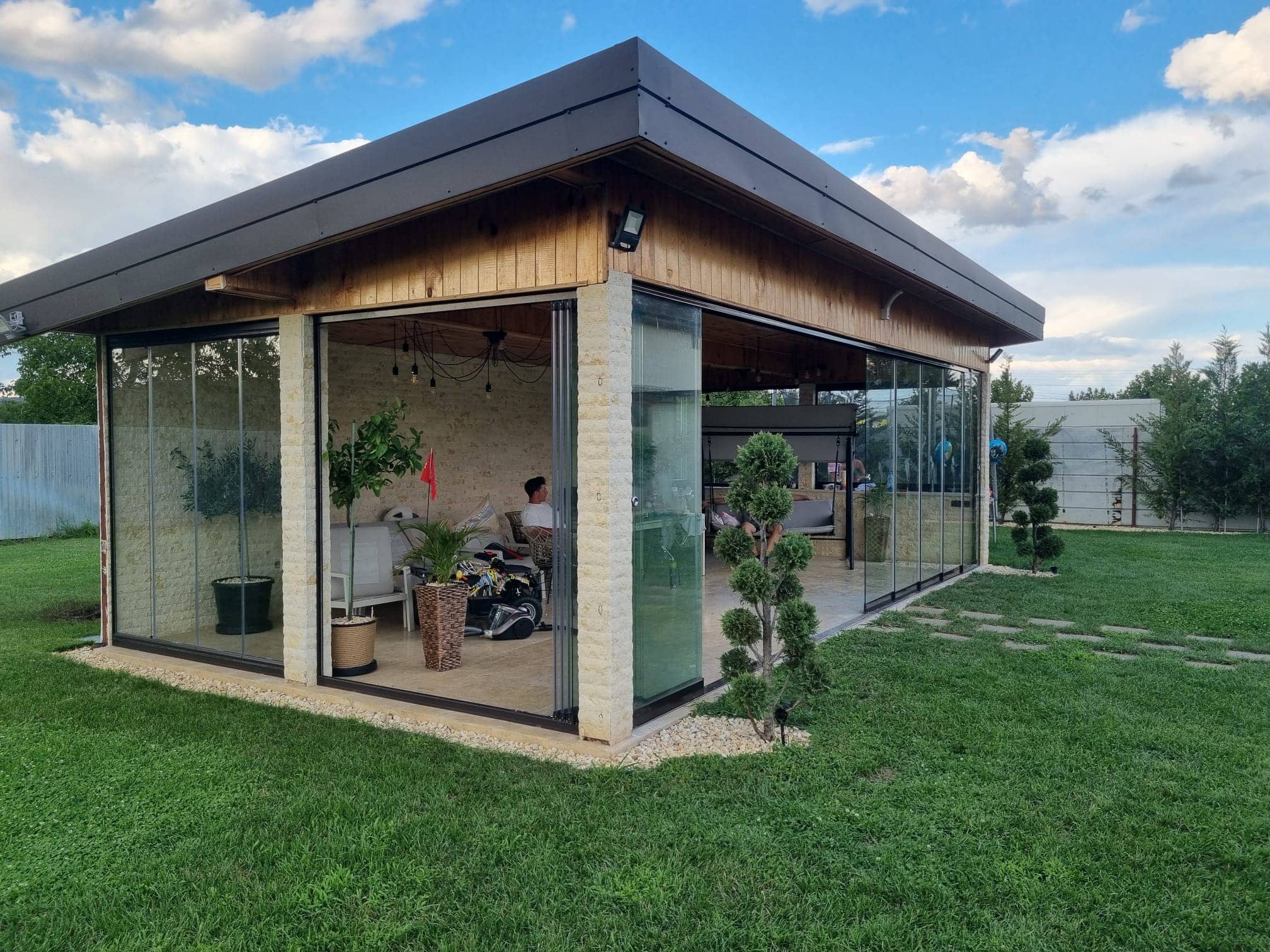 inchidere terasa cu geam glisant